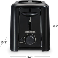 Proctor Silex Commercial - 2 Slice Toaster Black - 22624