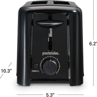 Proctor Silex Commercial - 2 Slice Toaster, Black - 22624G