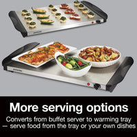 Proctor Silex Commercial - 3 Removable Domed Lids Stainless Steel Buffet Server/Warming Tray - 34300R