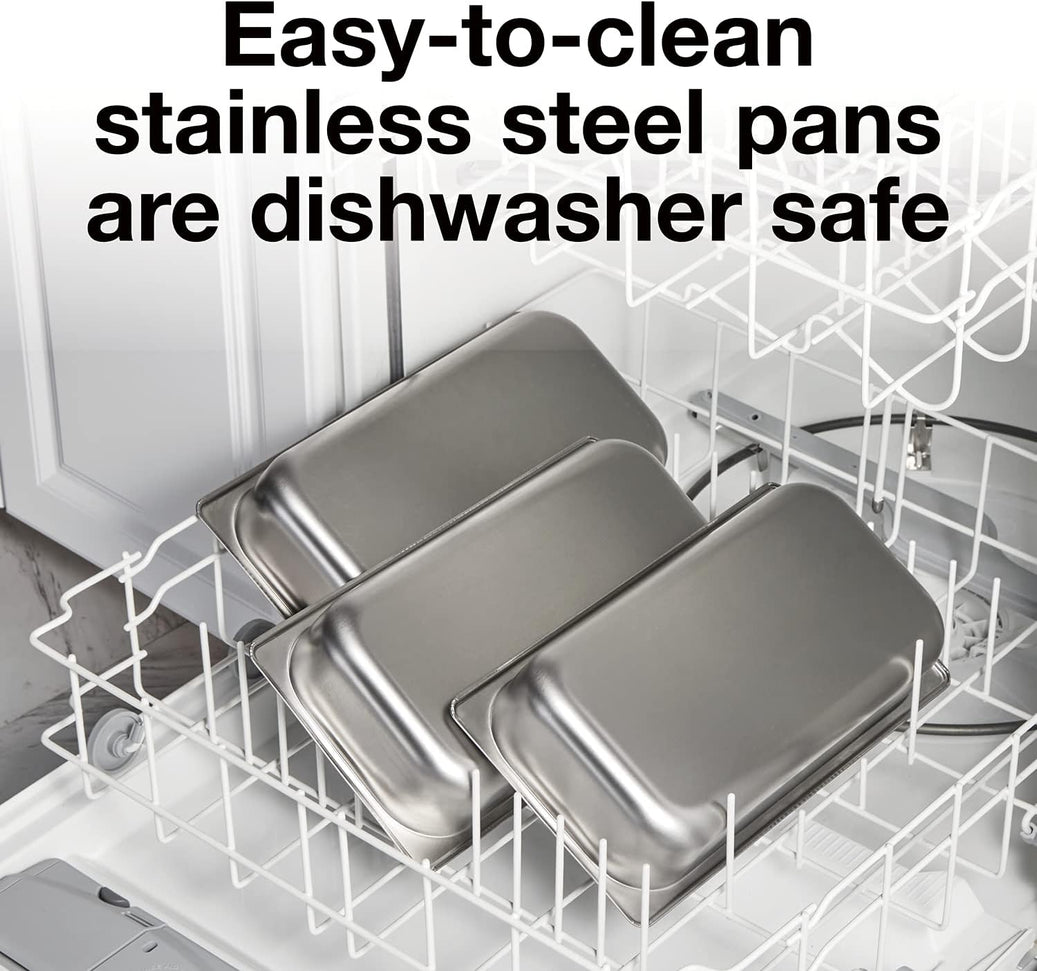 Proctor Silex Commercial - 3 Removable Domed Lids Stainless Steel Buffet Server/Warming Tray - 34300R