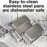 Proctor Silex Commercial - 3 Removable Domed Lids Stainless Steel Buffet Server/Warming Tray - 34300R