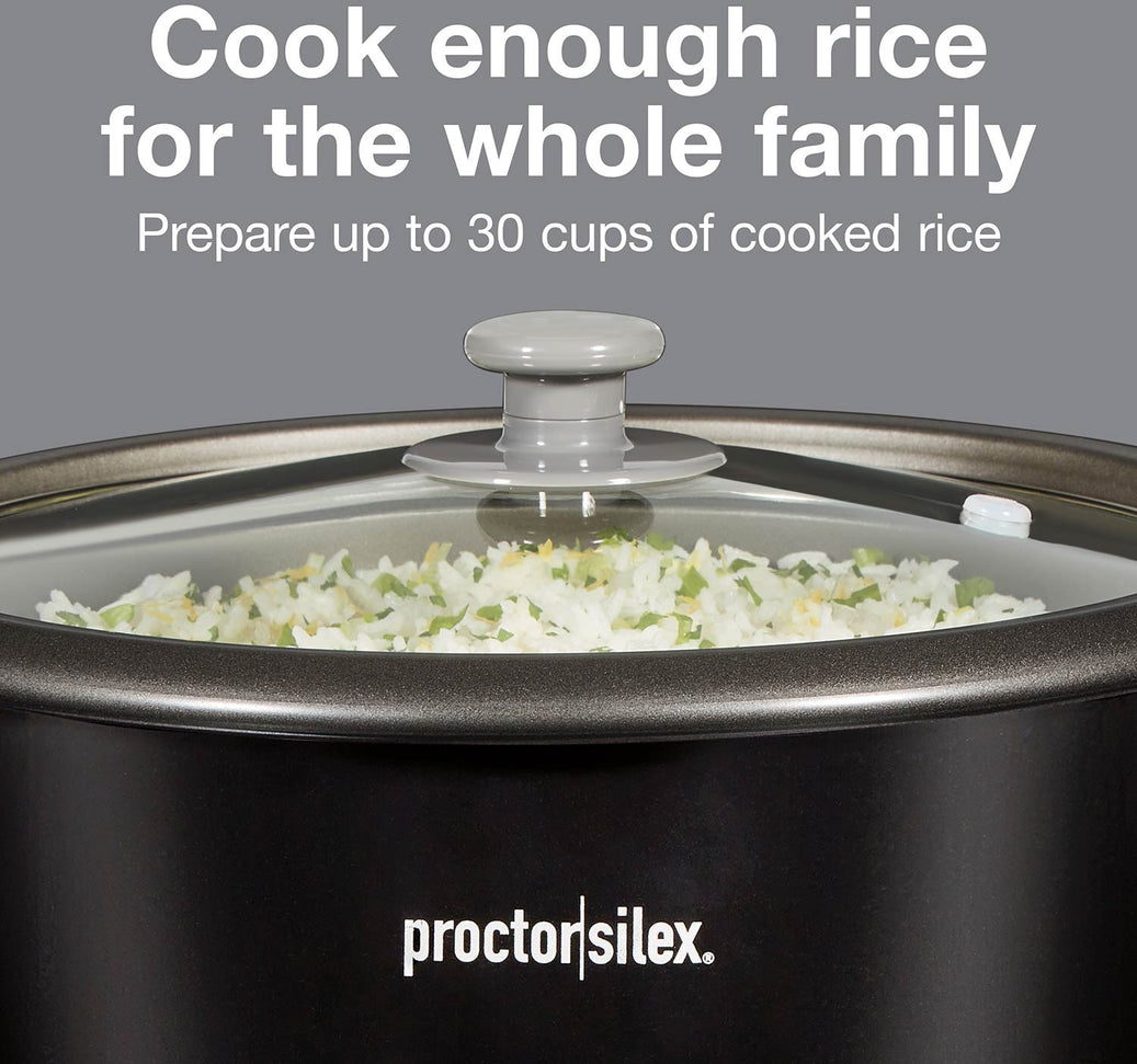 Proctor Silex Commercial - 30 Cup Rice Cooker & Food Steamer - 37555