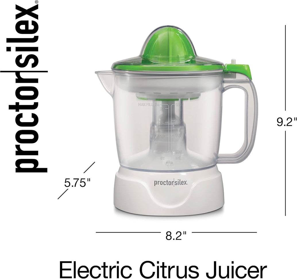 Proctor Silex Commercial - 34 Oz Pitcher White Electric Citrus Juicer - 66337