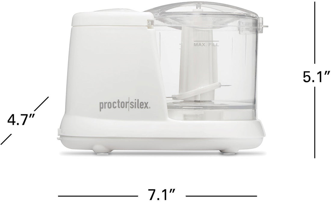Proctor Silex Commercial - 4.7", 1.5 Cup Food Chopper White - 72500PS