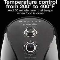 Proctor Silex Commercial - 5.8 QT Black Air Fryer Oven - 35060
