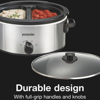 Proctor Silex Commercial - 6 QT Double Dish Slow Cooker - 33563