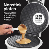 Proctor Silex Commercial - 7.5" White Cone and Ice Cream Bowl Waffle Maker with Browning Control - 26410
