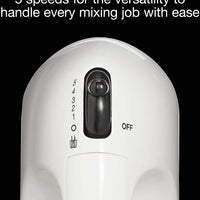 Proctor Silex Commercial - Easy Mix 5 Speed White Hand Mixer - 62515PS