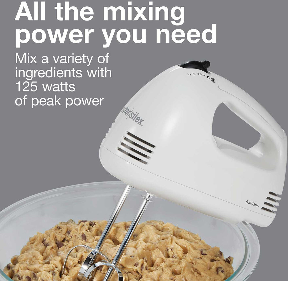Proctor Silex Commercial - Easy Mix 5 Speed White Hand Mixer - 62515PS