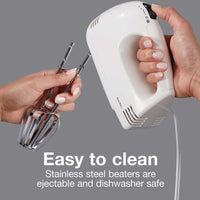 Proctor Silex Commercial - Easy Mix 5 Speed White Hand Mixer - 62515PS