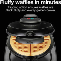 Proctor Silex Commercial - Flip Belgian Waffle Maker with Non Stick Plates - 26090PS