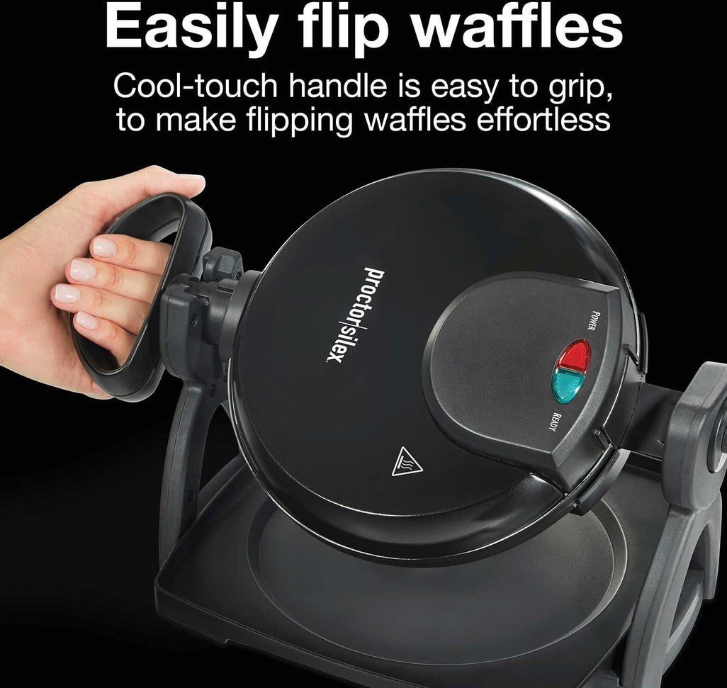 Proctor Silex Commercial - Flip Belgian Waffle Maker with Non Stick Plates - 26090PS