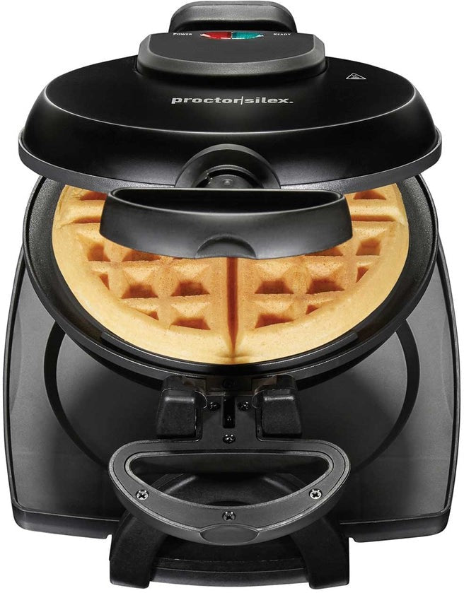 Proctor Silex Commercial - Flip Belgian Waffle Maker with Non Stick Plates - 26090PS