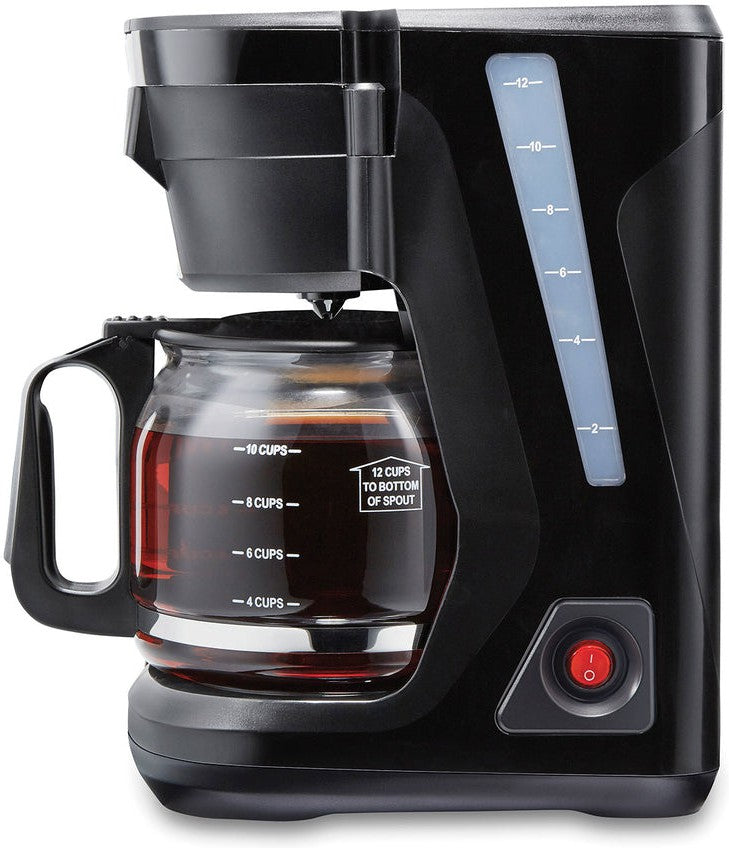 Proctor Silex Commercial - FrontFill Compact 12 Cup Black Coffee Maker - 43680PS