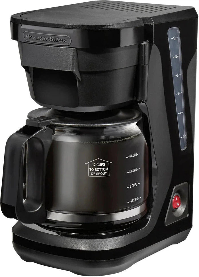 Proctor Silex Commercial - FrontFill Compact 12 Cup Black Coffee Maker - 43680PS