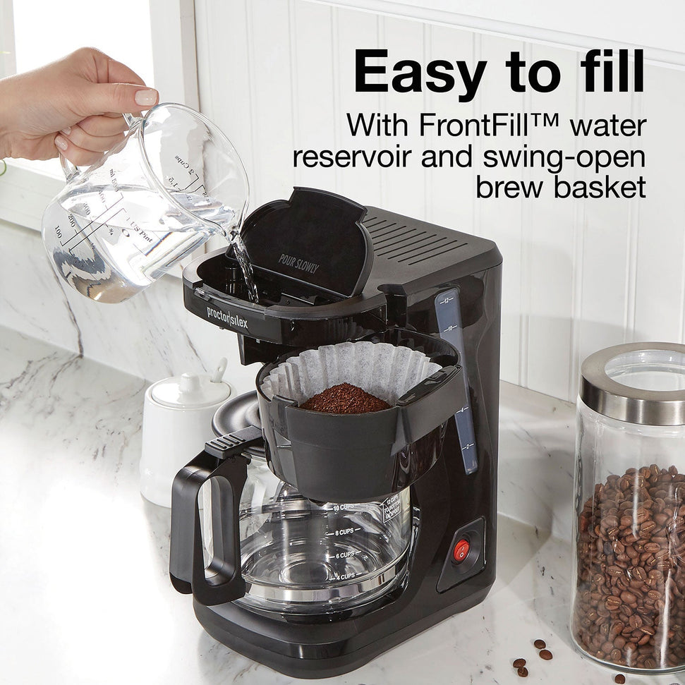 Proctor Silex Commercial - FrontFill Compact 12 Cup Coffee Maker - 43680G
