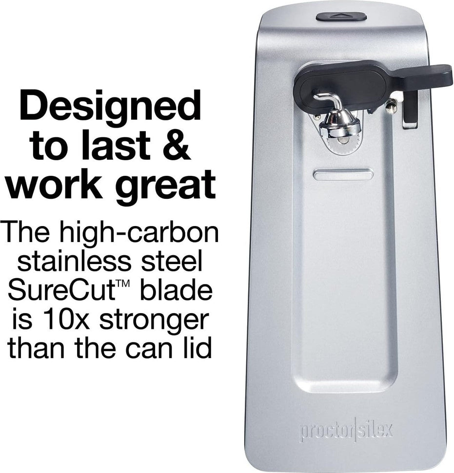 Proctor Silex Commercial - SureCut Electric Automatic Can Opener with Stainless Steel Blade - 75225