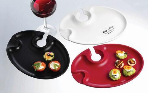 Prodyne - Red Wine 'N Dine Polypropylene Party Plate - 17424