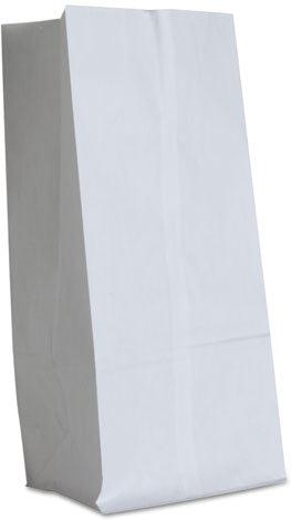 R J Schinner - 7.75" x 4.81" x 16" 40# Basis Weight 16# White Grocery Bags, 500/Bn - DUR51036