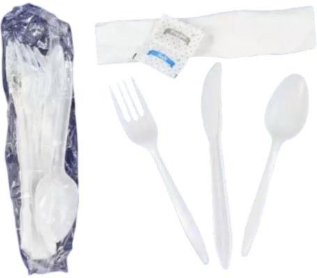 R J Schinner - White Heavy Weight PP 6 Pc Cutlery Kit, 250/Cs - EMPE177000