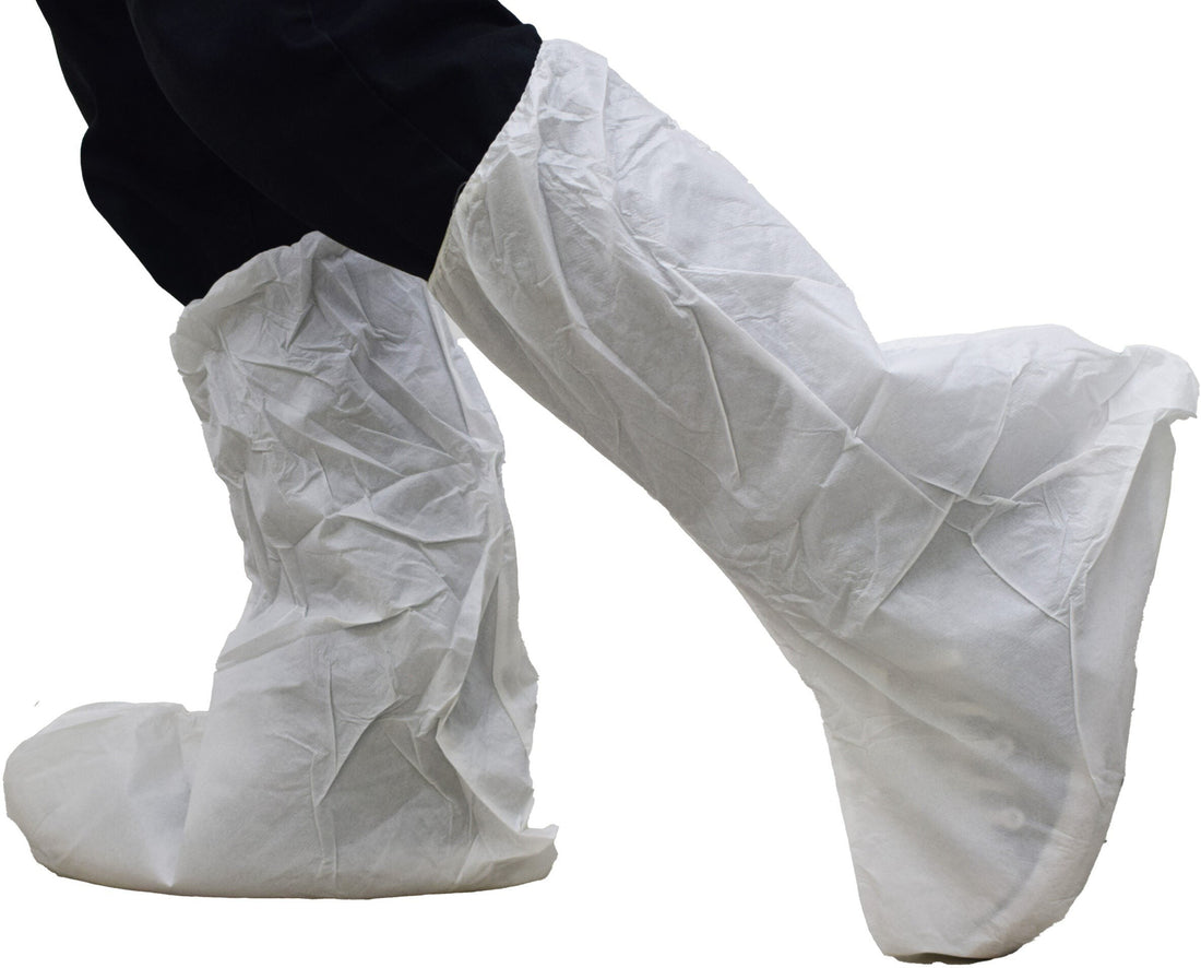 RONCO - 18" Large White Microporous Boot Cover, 2000/Cs - 1993XL