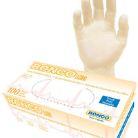 RONCO - Large Natural Latex Powder-Free Gloves - 1843 (Special Order Item)