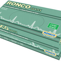 RONCO - Medium Tan Latex Powder-Free Exam Gloves, 100/Bx - 839