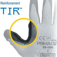 RONCO - Small Black & Grey Polyurethane Knitwrist Cuff Defensor Gloves - 69-580-07 (Special Order Item)