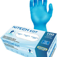 RONCO - Small Blue Nitech Powder-Free Gloves, 100/bx - 365
