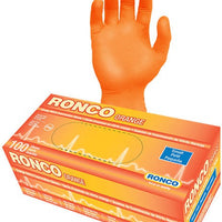 RONCO - Small Orange Nitrile Powder-Free Examination Gloves, 1000/Cs - 948S