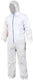 RONCO - White Large Non-woven Polypropylene Disposable Coverall with Hood - 421-L