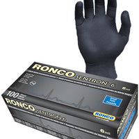 RONCO - XX-Large Black Nitrile Powder-Free Sentron Gloves, 100/bx - 962XX