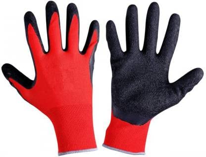 Ralston CanSafe - Black Small PU Red Hem Coated Polyester Knit Gloves, 12pr/pkg - TSZGPPUSMBKBK