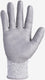 Ralston CanSafe - PU Coated Palm Cut Gray Resistant Gloves with White Hem - Level 3, 2X Size, 72 Pairs/Case - GS13-2X-CYPU