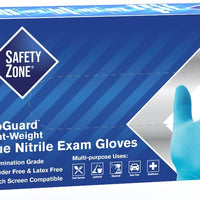 Ralston CanSafe - X-Large Blue Powder-Free Safety Zone Nitrile Gloves,100/Box - 3527915
