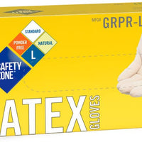 Ralston CanSafe - X-Large Powder-Free Safety Zone 4 mil Latex Glove, 100/Bx - GRPRXL1T