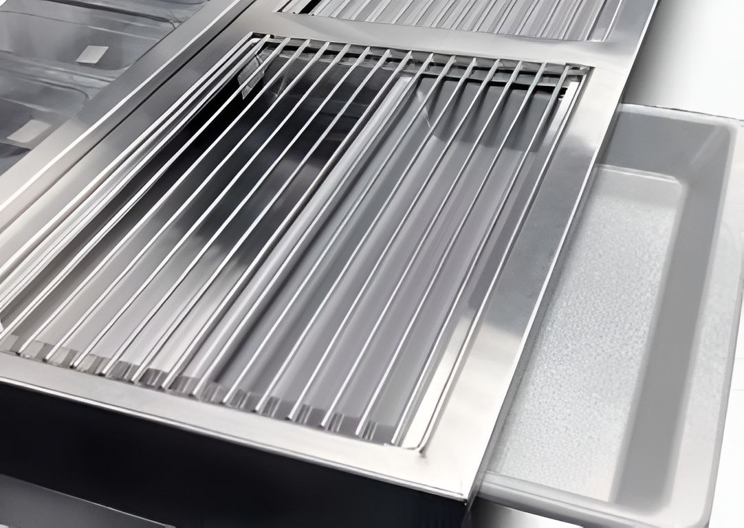 Randell - 111" Pizza Preparation Racks With Pull-Out Catch Pans For Prep Stations/Raised Rail - PTRCKPRP111 (Special Order 4-6 Weeks)