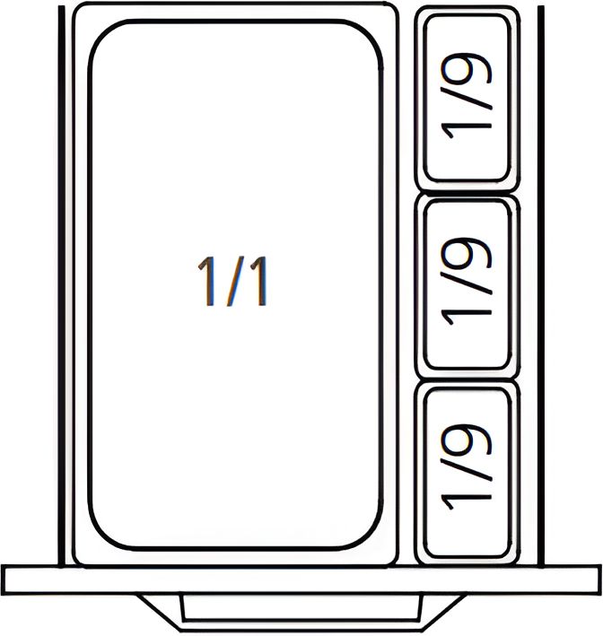 Randell - 24" (2) Drawers For 24" Door Replacement For Prep Stations/Flat Top - 9WRDWDBL EXT-24 (Special Order 4-6 Weeks)