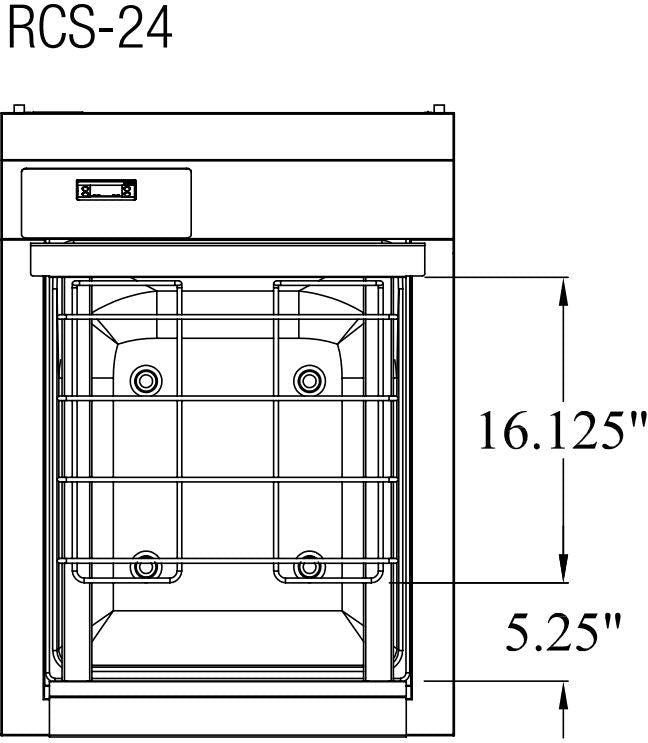 Randell - 24" Stainless Steel Refrigerated Cheeser Station With Move-able Grate - RCS-24 (Special Order 4-6 Weeks)