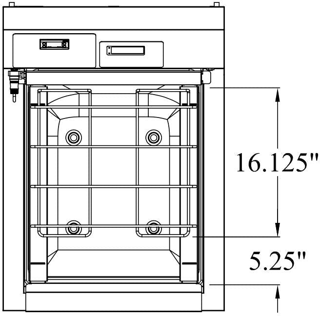 Randell - 24" Stainless Steel Refrigerated Cheeser Station With Weigh Scale And Move-able Grate - RCS-24-WS (Special Order 4-6 Weeks)