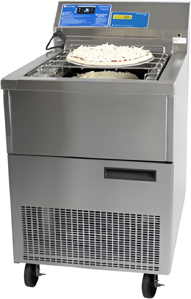 Randell - 24" Stainless Steel Refrigerated Cheeser Station With Weigh Scale And Move-able Grate - RCS-24-WS (Special Order 4-6 Weeks)