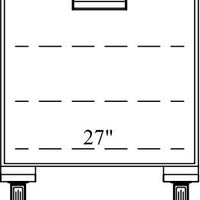 Randell - 27" Stainless Steel One-Section Worktop Refrigerator With Single Doors - 9402F-290 (Special Order 4-6 Weeks)