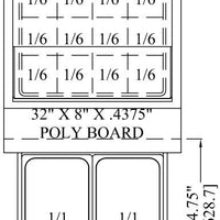 Randell - 32" Stainless Steel Two Drawers Mega Top Sandwich Prep Table - 9412-32D-290* (Special Order 4-6 Weeks)