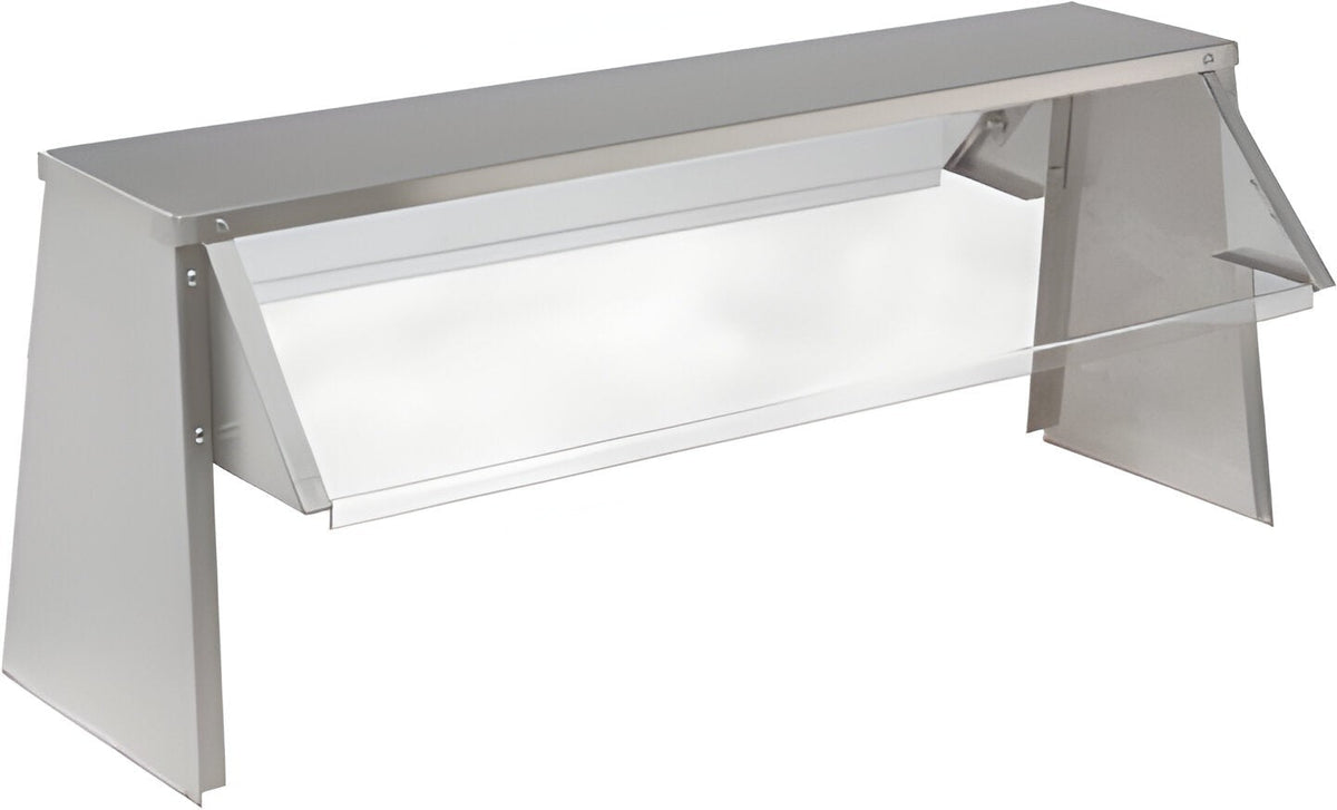 Randell - 33" x 22" x 20" Stainless Steel Buffet Shelf With Plexi Shield - 38433 (Special Order 4-6 Weeks)