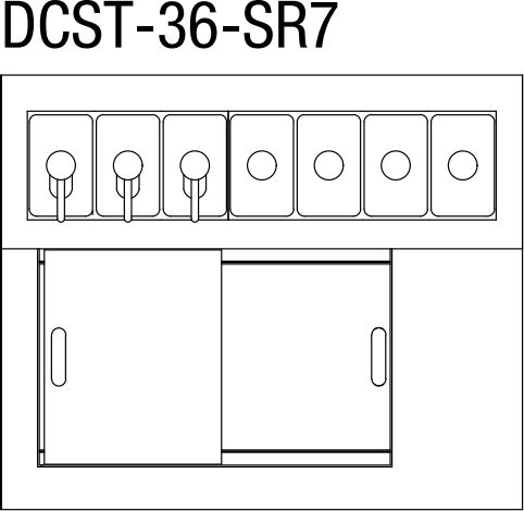 Randell - 36" Ice Cream Dipping Cabinet - DCST-36-SR7 (Special Order 4-6 Weeks)