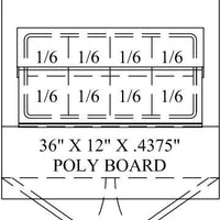 Randell - 36" Stainless Steel Two Door Sandwich/Salad Prep Table With 8 Pans - 9801-290 (Special Order 4-6 Weeks)