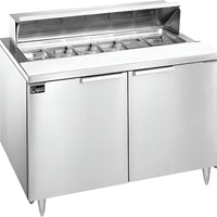 Randell - 36" Stainless Steel Two Door Sandwich/Salad Prep Table With 8 Pans - 9801-290 (Special Order 4-6 Weeks)