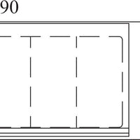 Randell - 46" Refrigerated Countertop Pan Rail With Hinged Cover - CR9046-290 (Special Order 4-6 Weeks)