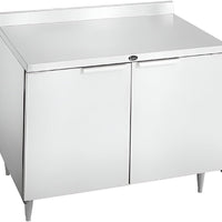Randell - 48" Stainless Steel 2-Section Worktop Refrigerator With Two Doors - 9302-290 (Special Order 4-6 Weeks)