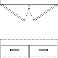 Randell - 48" Stainless Steel 2-Section Worktop Refrigerator With Two Doors - 9302F-290 (Special Order 4-6 Weeks)